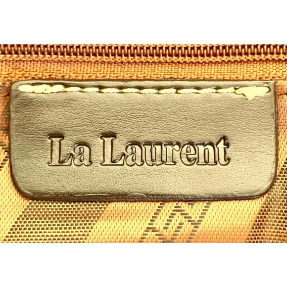 La Laurent BROWN GENUINE SUEDE LEATHER FLAP SATCHEL SHOULDER BAG HANDBAG PURSE - Picture 11 of 11